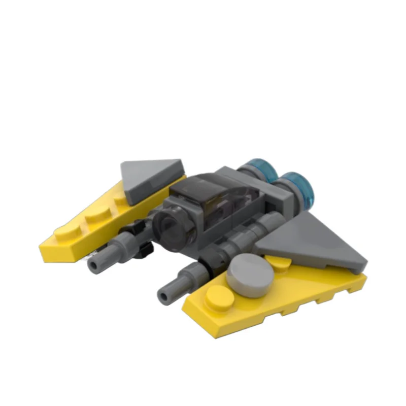 New MOC Star Battle Series Intercept Micro Fighter Jets Model Technology Building Blocks Creative Children Popular Toys Gift