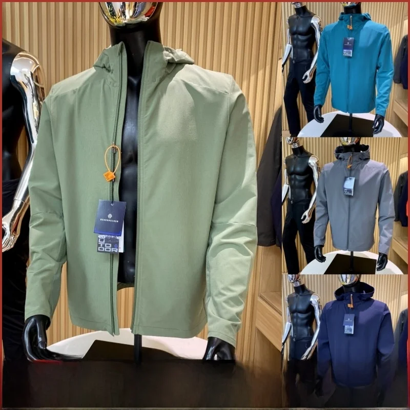 

Высококачественная уличная мужская кожаная куртка, дышащая солнцезащитная одежда Qui-Drng, полиэстер, спандекс, повседневная весенне-осенняя одежда