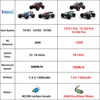 Teeggi 16101 /16102 プロ 1:16 高速 RC カー LED ライトドリフト 70 キロ/h 4WD RC オフロードカーモンスタートラックのおもちゃ子供のギフト用 6