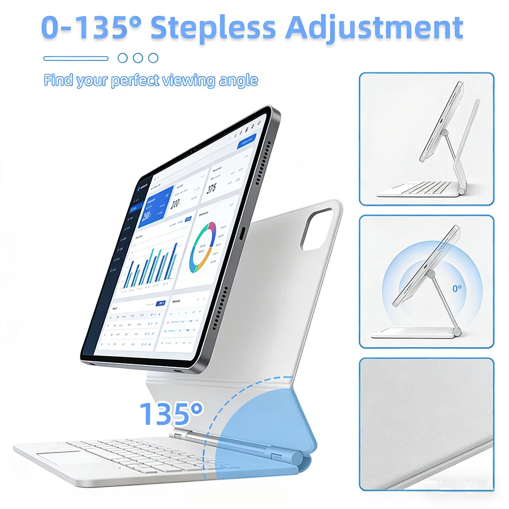 Magic Wireless Keyboard with T - đánh giá và giá Magnetic Case Smart