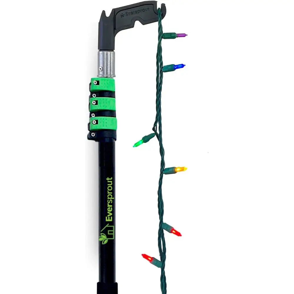 

30 oot Reach | Универсальный крюк 7-24 OOT с удлинительной штангой | Установка и подвешивание рождественских/гирляндных светильников, украшений, элементов декора.