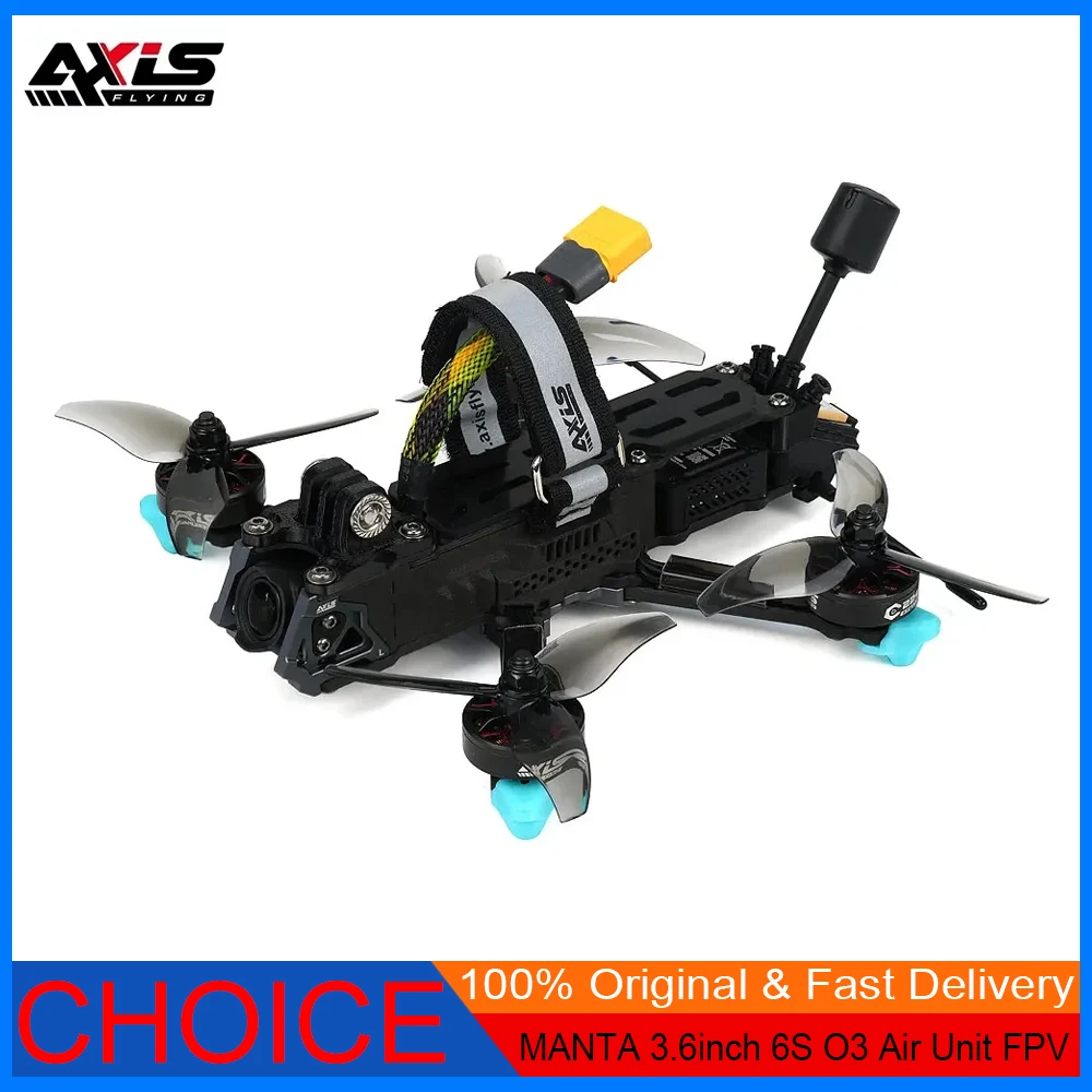 

Axisflying MANTA 3,6-дюймовый 6S O3 воздушный блок FPV Дрон для фристайла с двигателем Argus Mini Flystack C224 2750KV GemFan 3,6-дюймовый реквизит