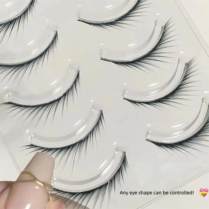 Doudou Dolce Stile di Pesca Stile Antico Inclinato E Inclinato Dritto Stelo Nero di Alta Qualità Intero Ciglia Fox-eye Bellezza