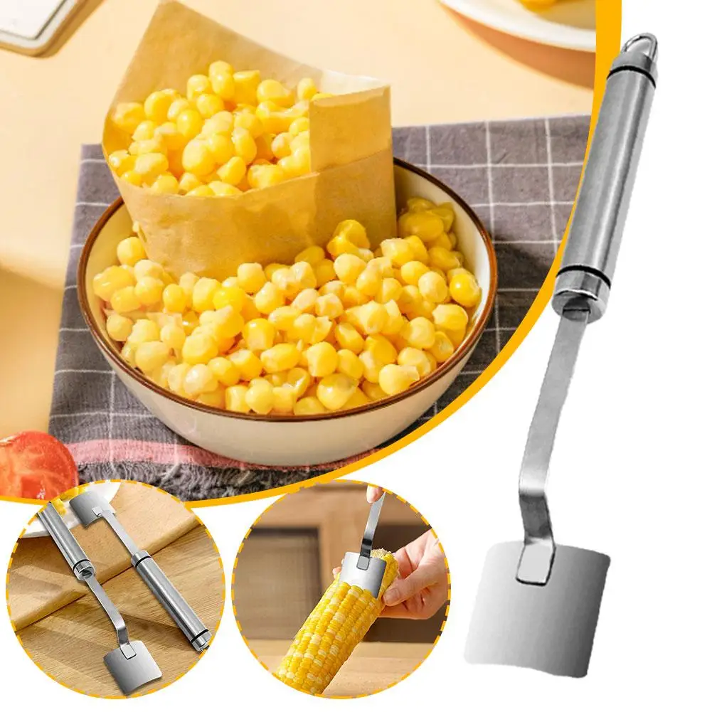 1pcs Stainless Steel Corn Planer Peeling Granulator Fruit Stripping Knife Tools Separator Vegetable Grain T6n9