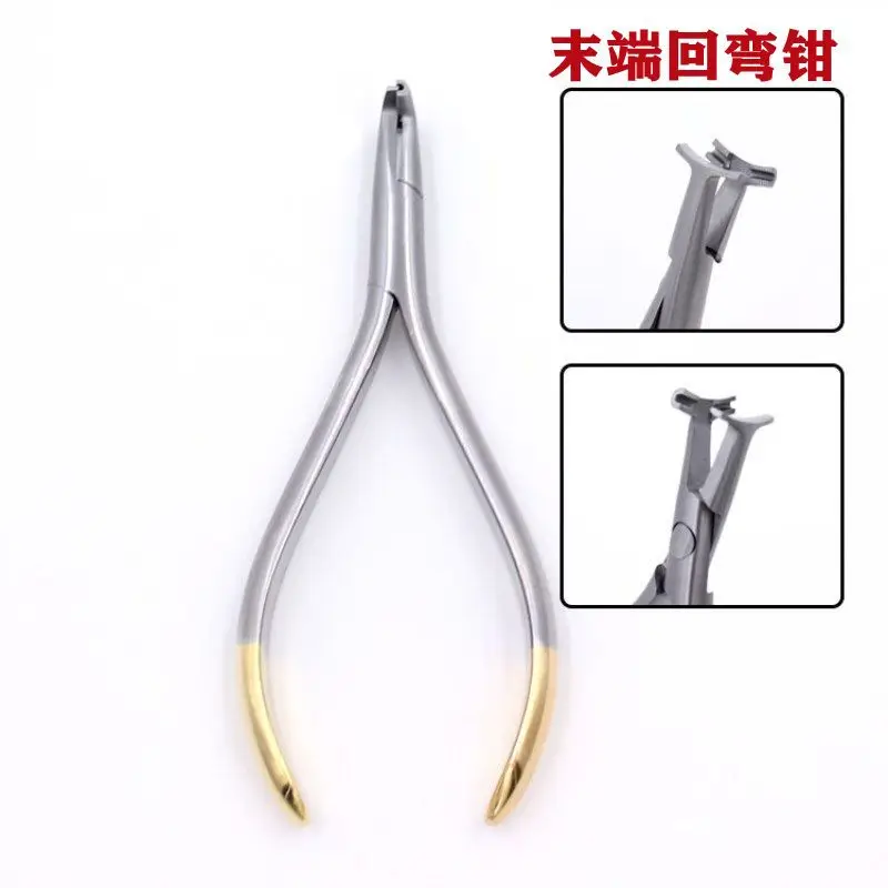 Dental technician pliers Orthodontic Filament end cutting Bending Bracket removal Torque forming pliers