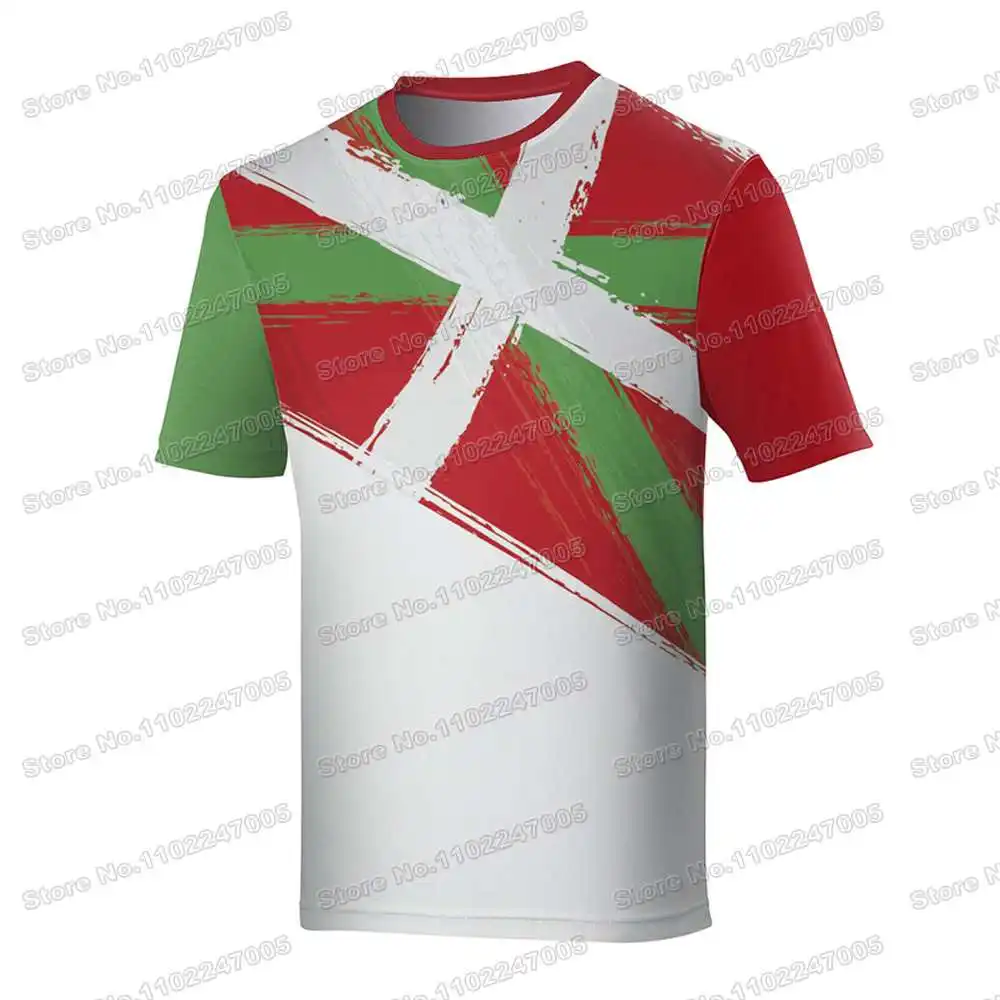 2022 the Basque Country T Shirt Spain Outdoor Shirts Tech Tee Casual Clothing Training Top fitness MTB Jersey Running Sportswear