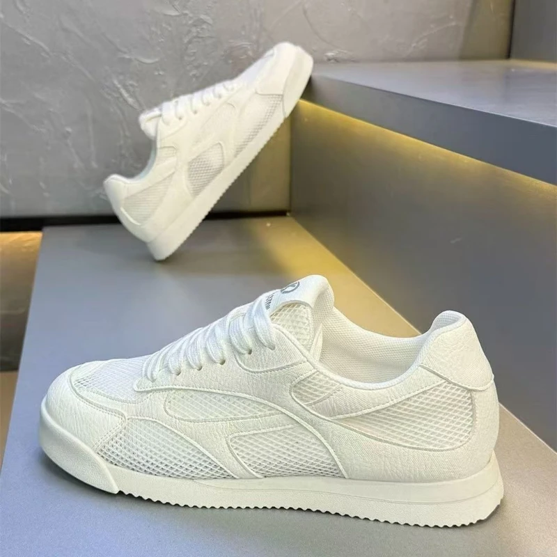 

Soft Rubber Sole Unisex Mesh Sneakers Elastic Base Breathable Upper Daily Outdoor Running Leisure Shoes