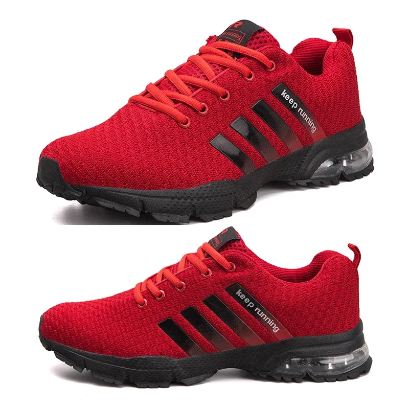 2024 Men Air Cushion Running Shoes for Tennis Sports Fashion Sneakers Lace Up Lightweight Breathable Leisure Gym Walking Shoes