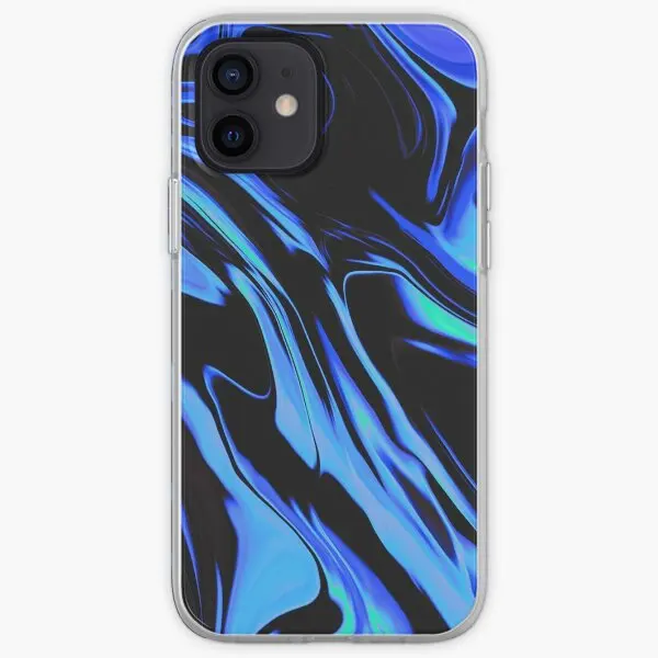 Hydro Dipped Black And Blue Unique Iphon  Phone Case Customizable for iPhone 11 12 13 14 Pro Max Mini X XS XR Max 6 6S 7 8 Plus