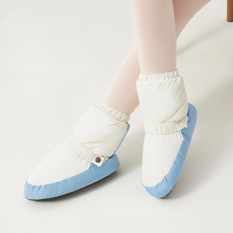 Dance Warm Boots Winter Ballet Warm Up Booties for kid National Dancing Shoes Adults Modern Dance Spliced Ballet Shoes Ballerina