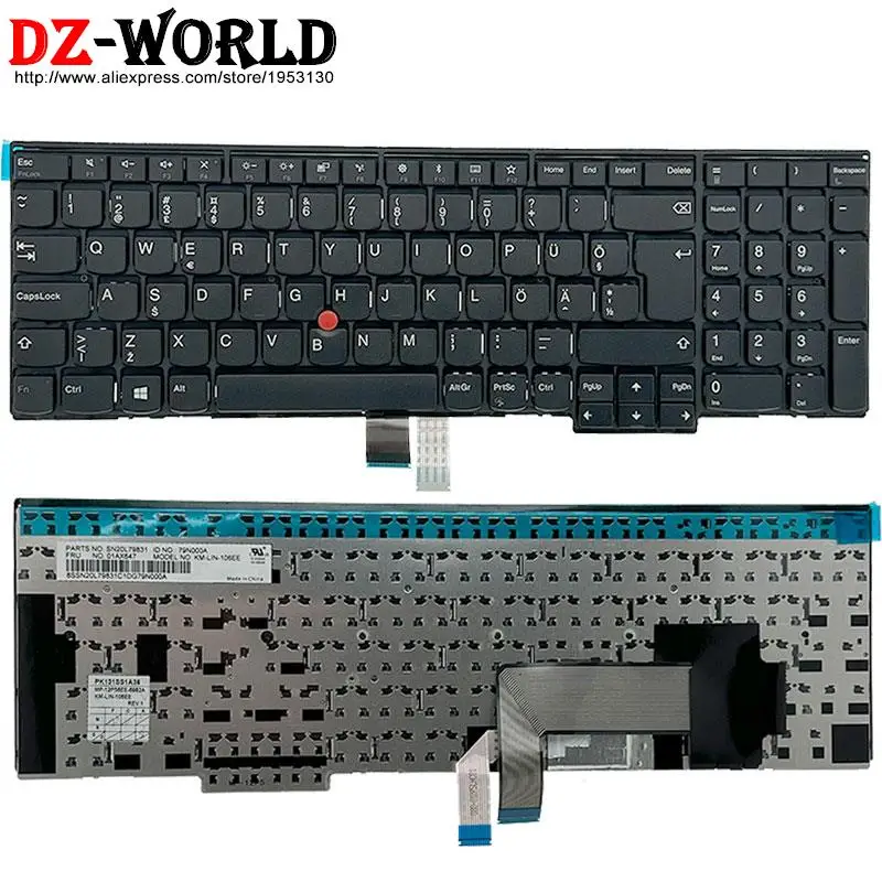 EE Estonian Keyboard for Lenovo Thinkpad P50S T560 W540 T540P W541 T550 W550S L540 L560 L570 Laptop 04Y2385 00PA612 01AX647