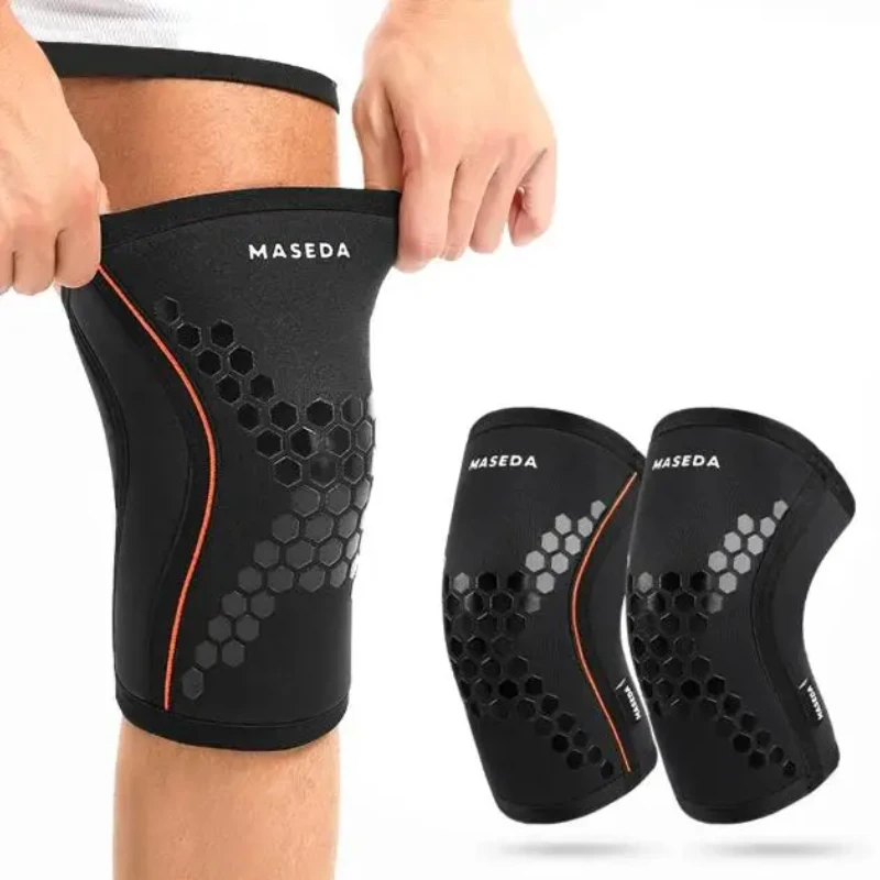 

1Pair 7mm New Knee Sleeves for Weightlifting & Powerlifting, High-Performance Knee Compression Support For Squats, Men and Women
