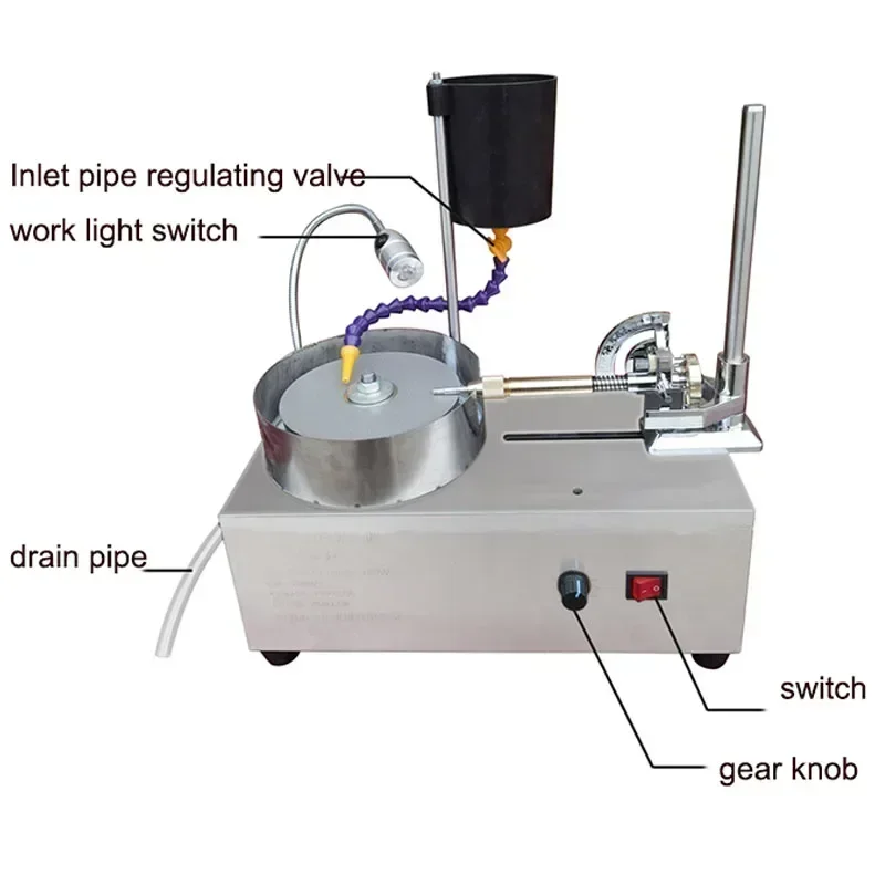 Electric Polishing Machine Jewelry Jade Agate Jade Carving Grinding Machine Glass Flat Grinding Facet Seal Grinding Machine