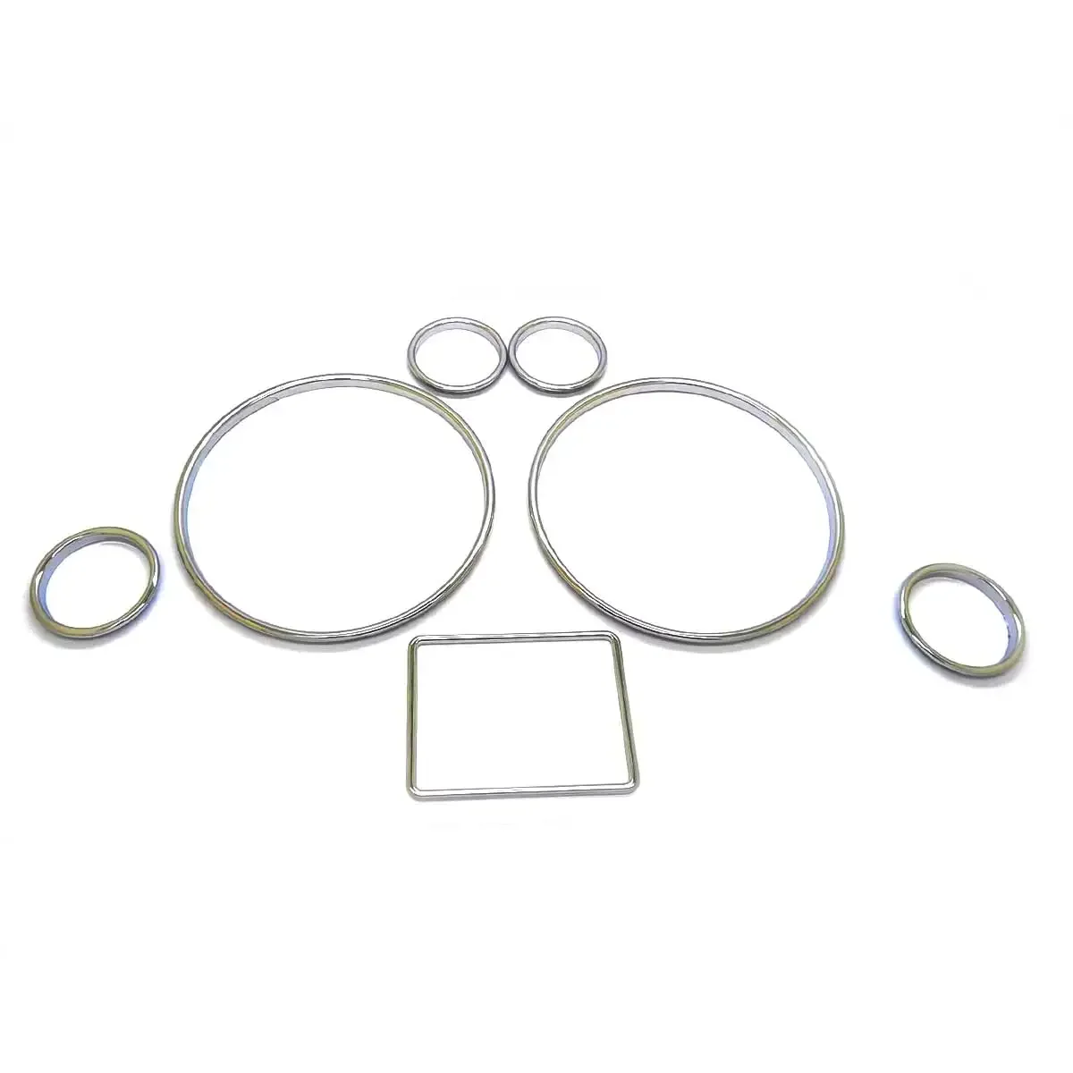 

Chrome Silver Speedometer Gauge Dial Rings Bezel Trim For Audi A3 8L A4 B5 A6 C5 4B 8D