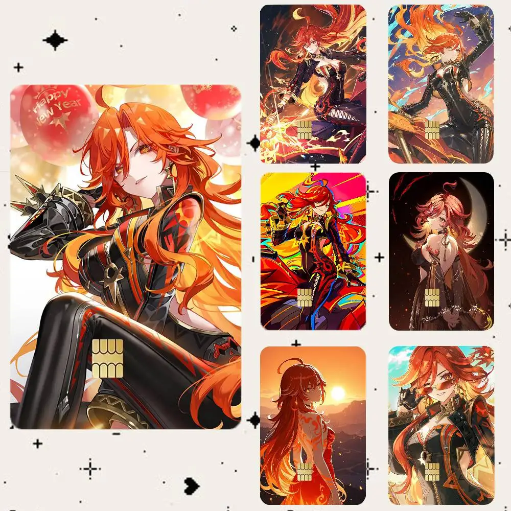 

Mavuika G-Genshin HD Waterproof Card Skins Protective Stickers for Credit Bank Game Cards