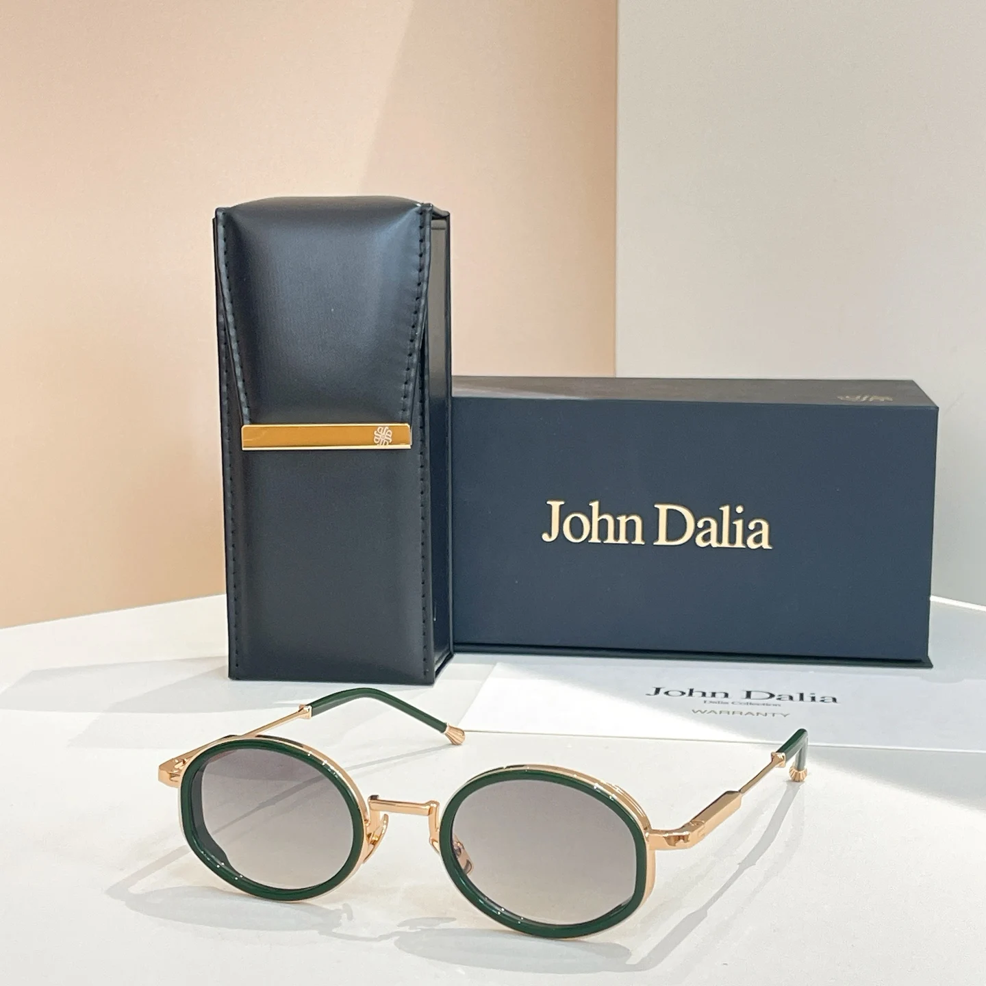 Klassieke Designer Voor JOHN DALIA JD Jared Zonnebril Mannen Vrouwen Legering Gradiënt Topkwaliteit Brand Design UV400 Bril Met Doos - afbeelding 1