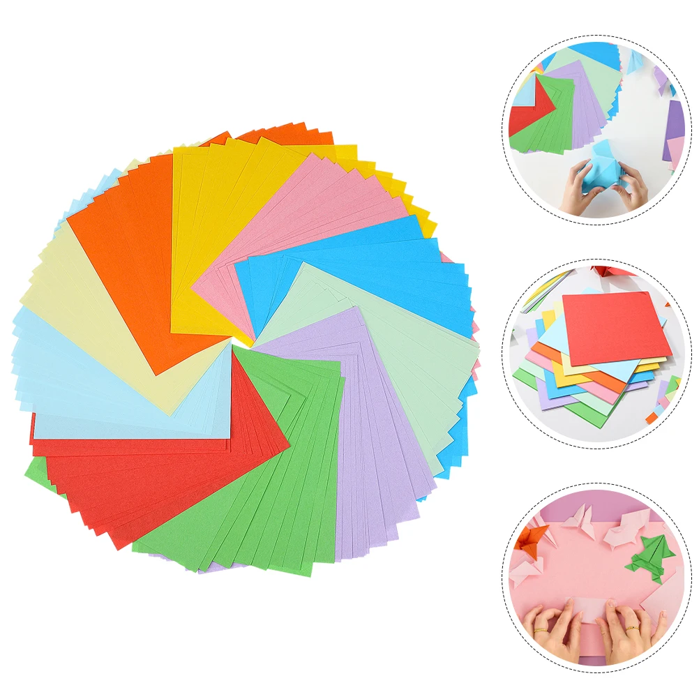 

200 Pcs Creative Origami Diy Craft Papers Card Materials Decorative Double Sided