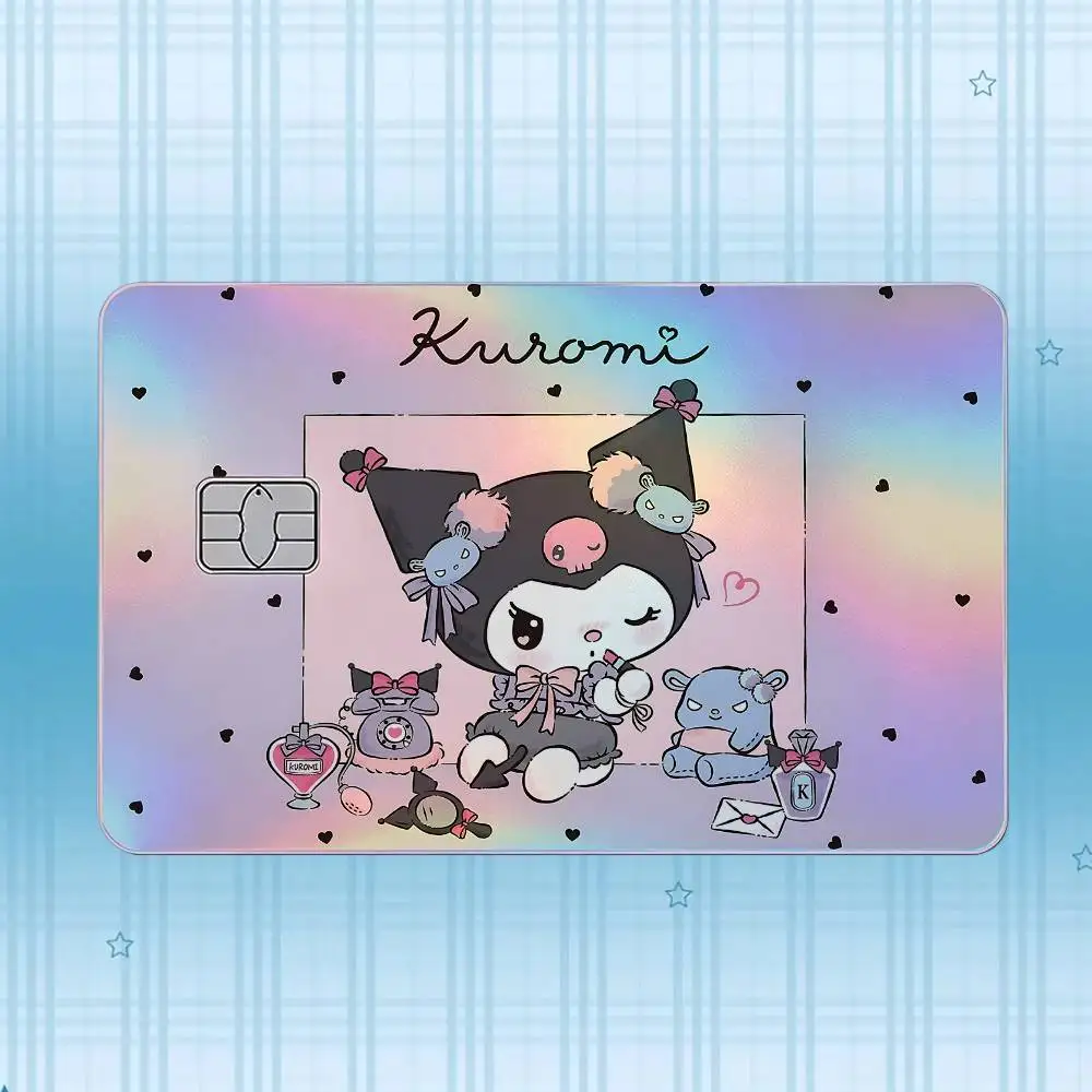 K-Kuromi Laser-Hologramm-Karten-Skin-Aufkleber für Kredit- und Debitkarten – 4 Stück/Set, wasserfester, kratzfester Schutz – Detail 20