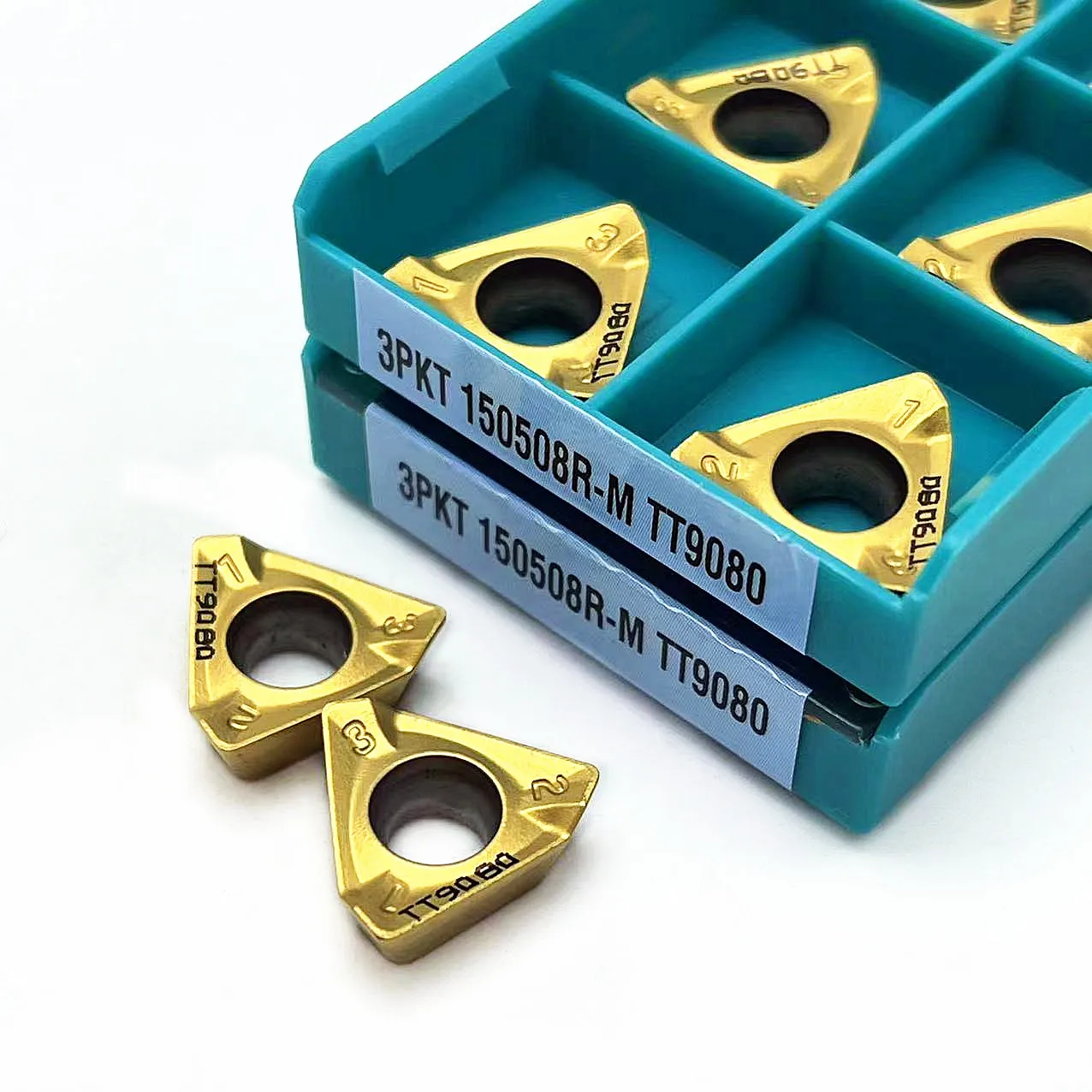 High Quality Stainless Steel 3PKT100408R 3PKT150508R M TT9080 Lathe Carbide Insert Tool 3PKT 100408R 150508R Hard Alloy Blade