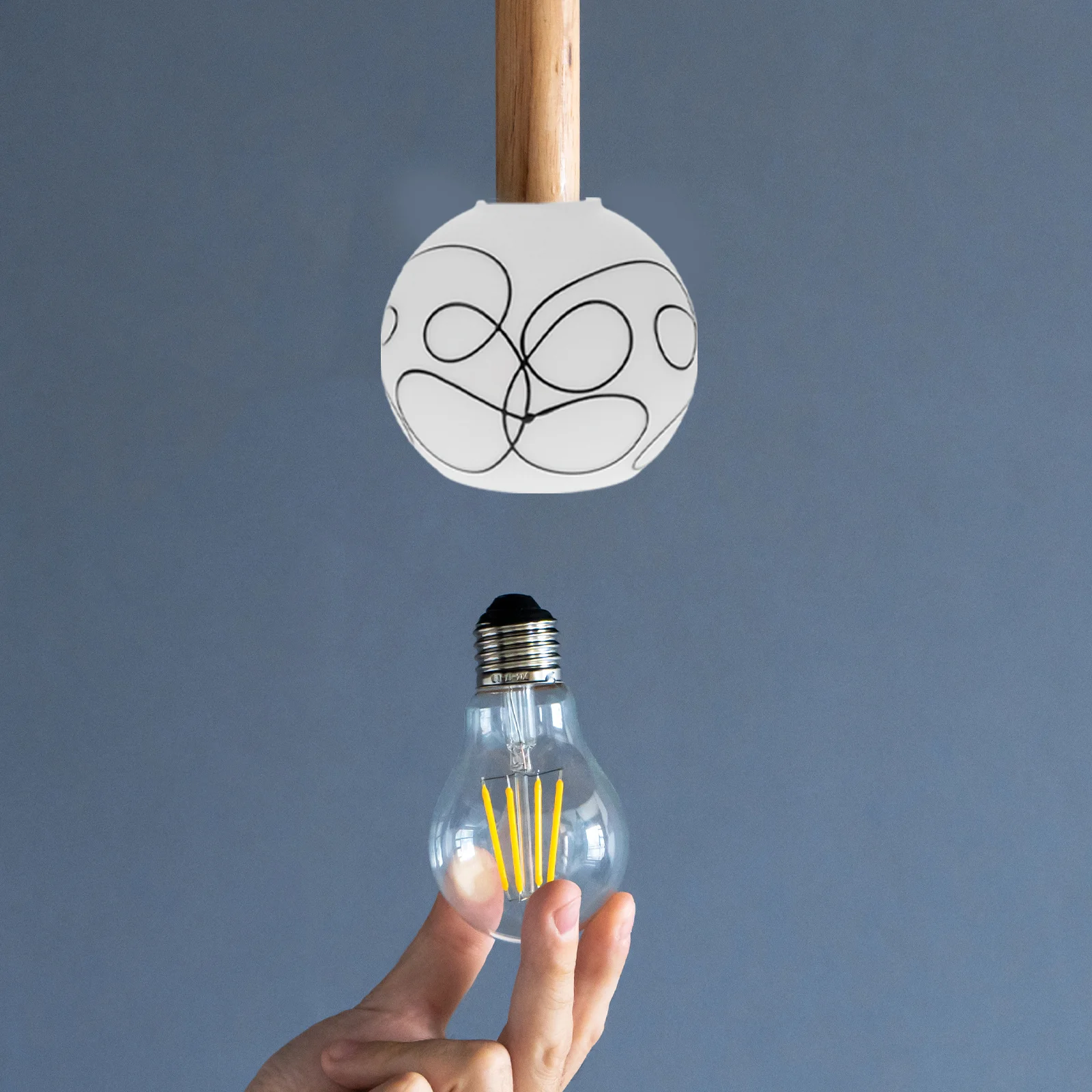 

Cover Unique Lamp Shade Glass for Handblown Lampshade Replacement Shades Light Fixtures