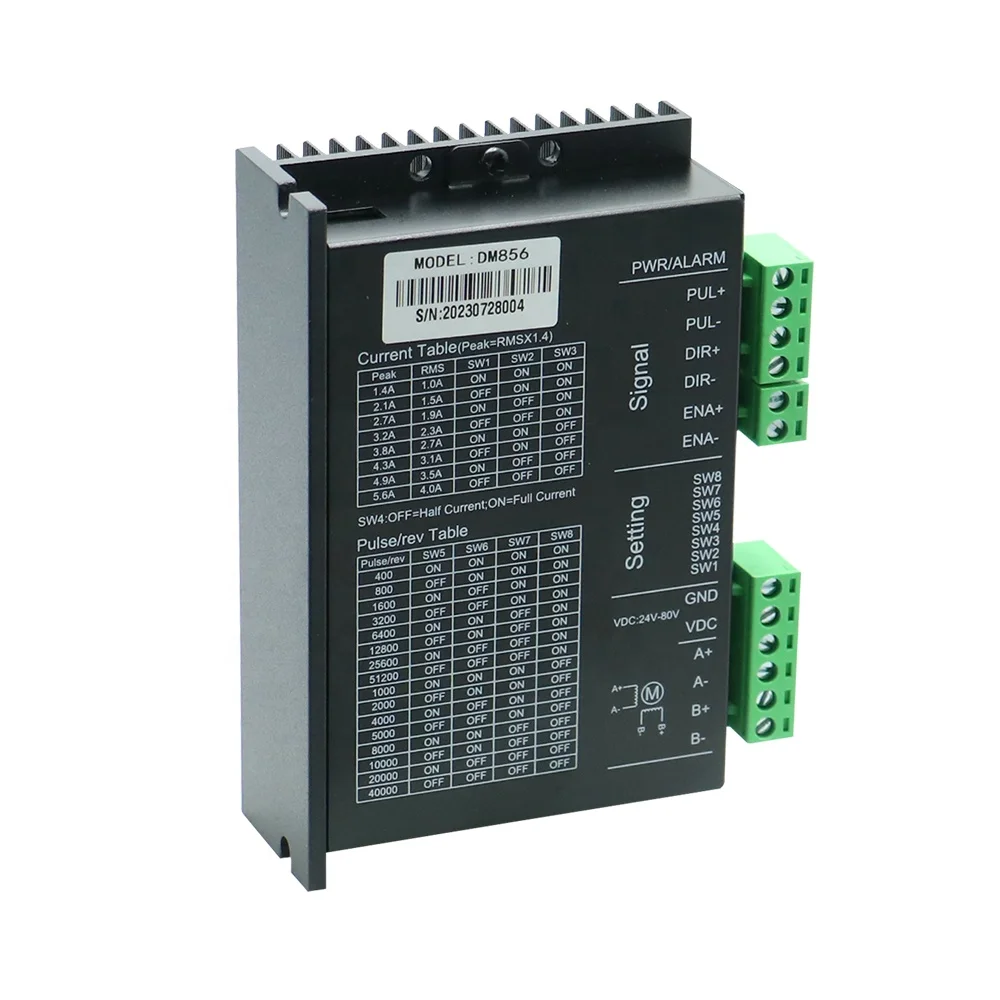 HLTNC High Quality  Nema 23 Cheap Stepper Motor Driver 57 Can Drive Two-phase DM542 DM556P DM856 for Cnc Router
