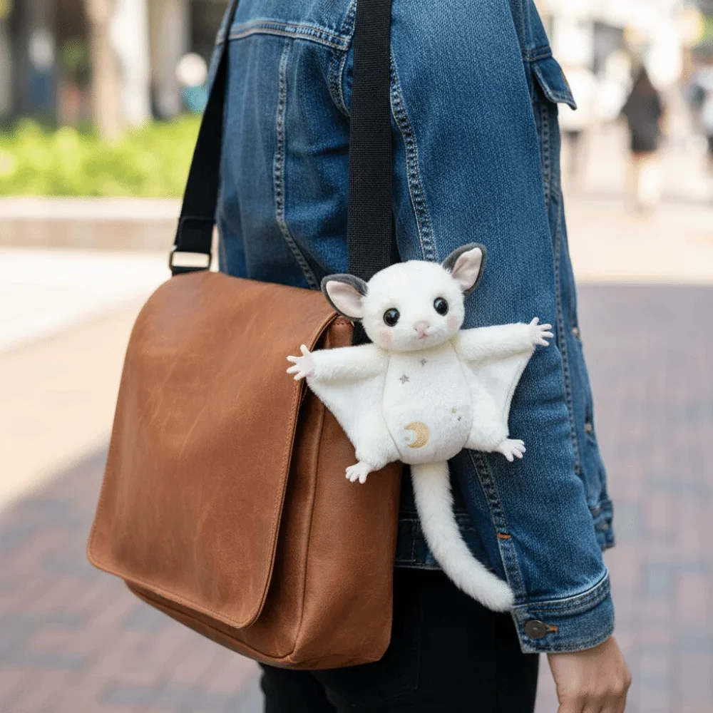

Cute Sugar Glider Plush Toy Soft Stuffed Flying Squirrel Doll For Kids Gift Home Decor
