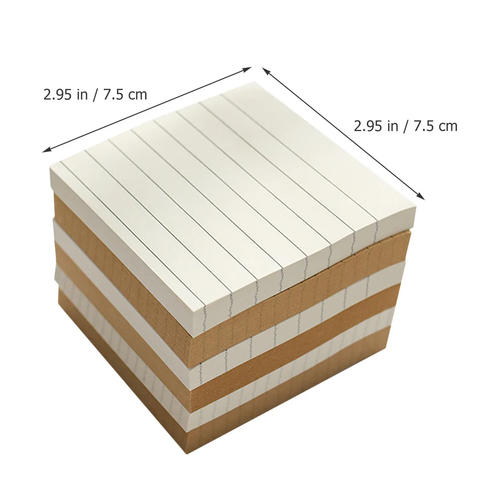 6Pcs Tearable Memo Pads Adhesive Note Stickers Portable Compact Design for Daily Planning Office Home School Applications