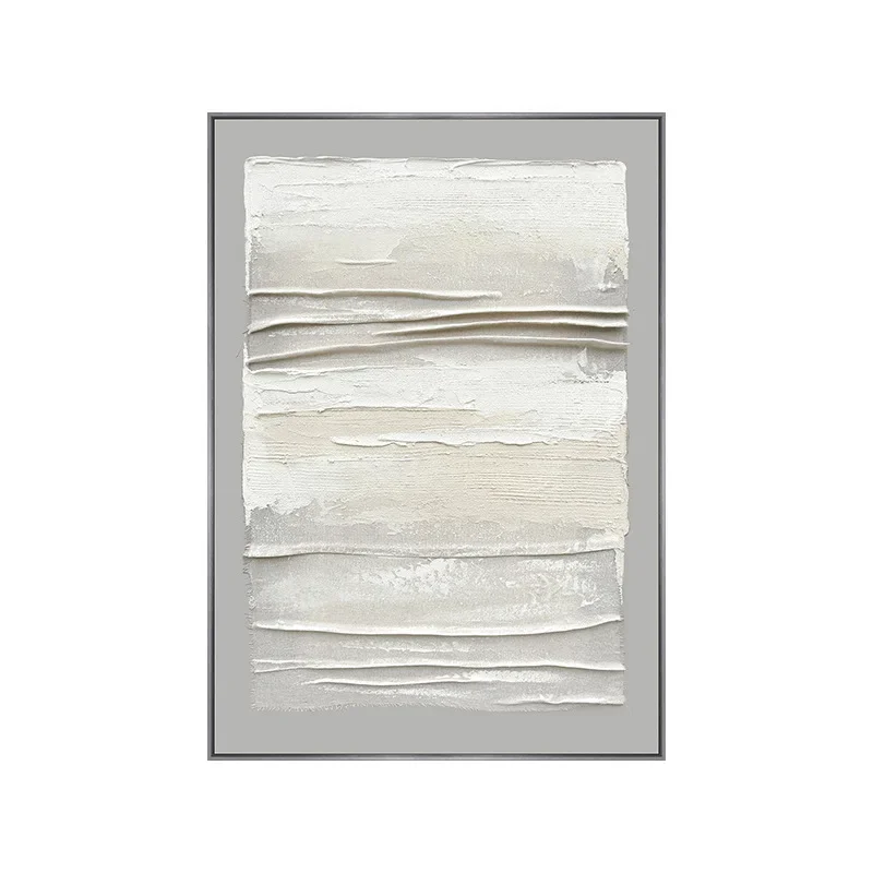 

Wabi-sabi wind texture painting, pure hand-painted oil painting, floor-to-ceiling aluminum alloy decorative painting in the livi