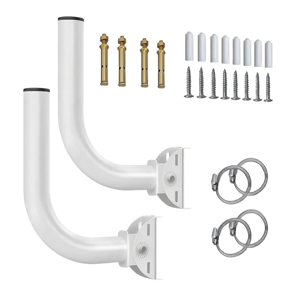 Network Device Bracket Wireless Mount Bracket For Outdoor Network Setup Metal Construction Weather Resistant Build
