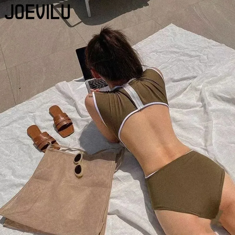 Nouveau maillot de bain conservateur femme Bikini taille haute troncs maigre Spa frais une pièce Bikini vêtements pour femmes maillots de bain