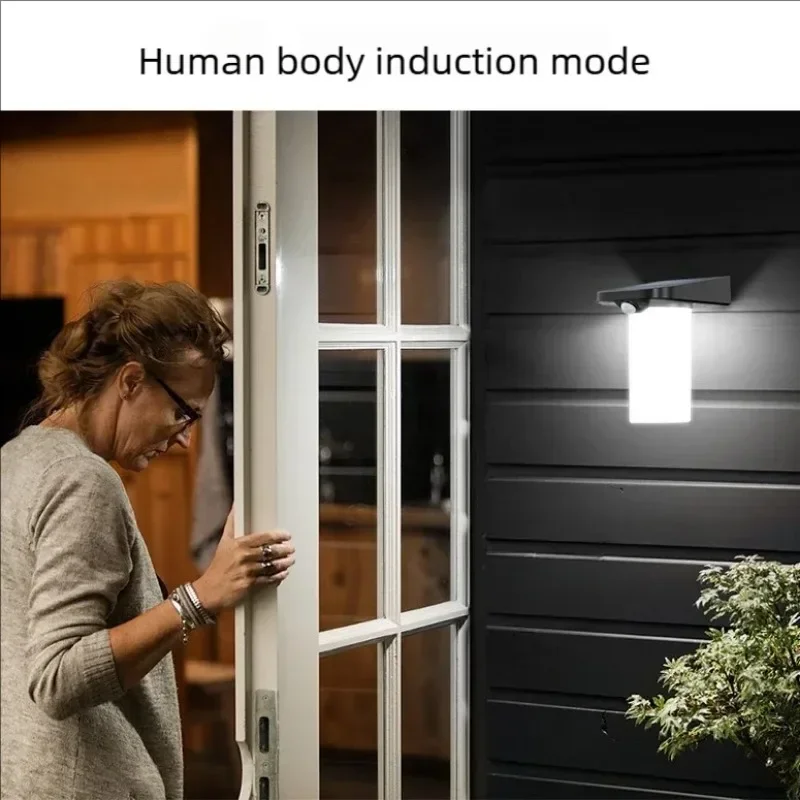 Waterproof Motion Sensor Security Solar Powered Pathway Lighting LED Wall Lamp Outdoor Solar Garden Lights