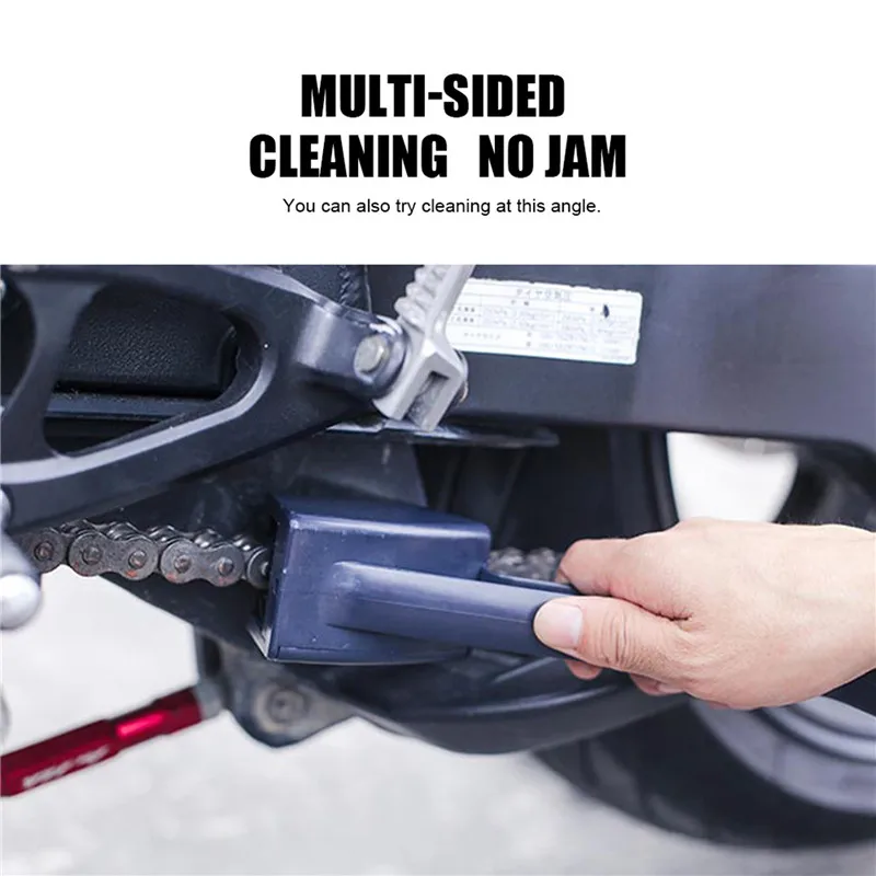 Universal Gear Chain Cleaner Brush Motorcycle Bicycle Care Tire Cleaning Tool Chain Maintenance Cleaner Dirt Brush Car Accessory