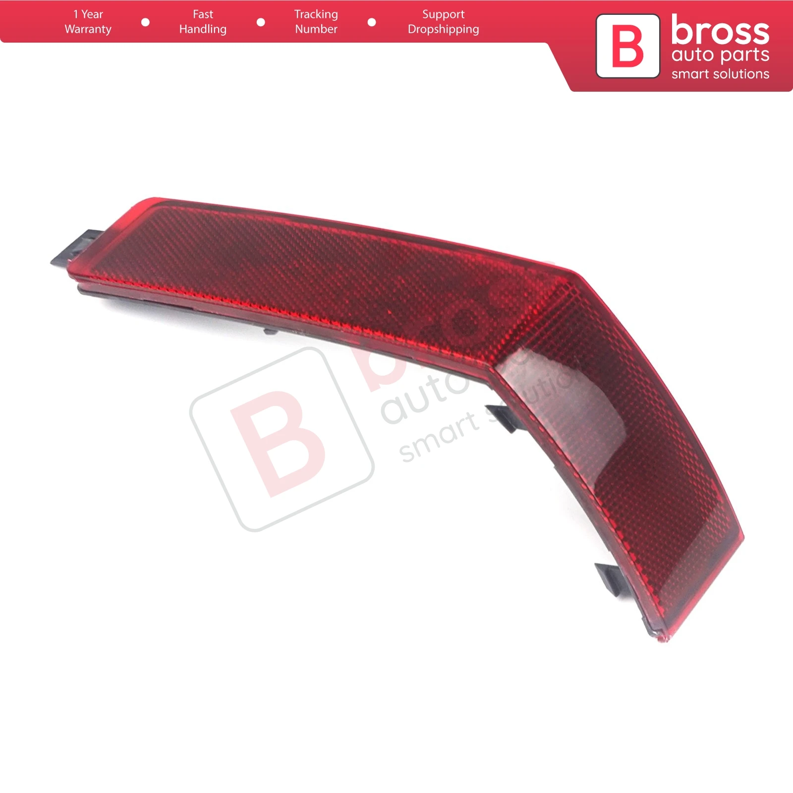 

BSP1078 Rear Bumper Reflector Light Tail Stop Lamp Cover Red Color LEFT 7C0945105 For VW Crafter MK2 SY SZ 2017-ON E-Crafter