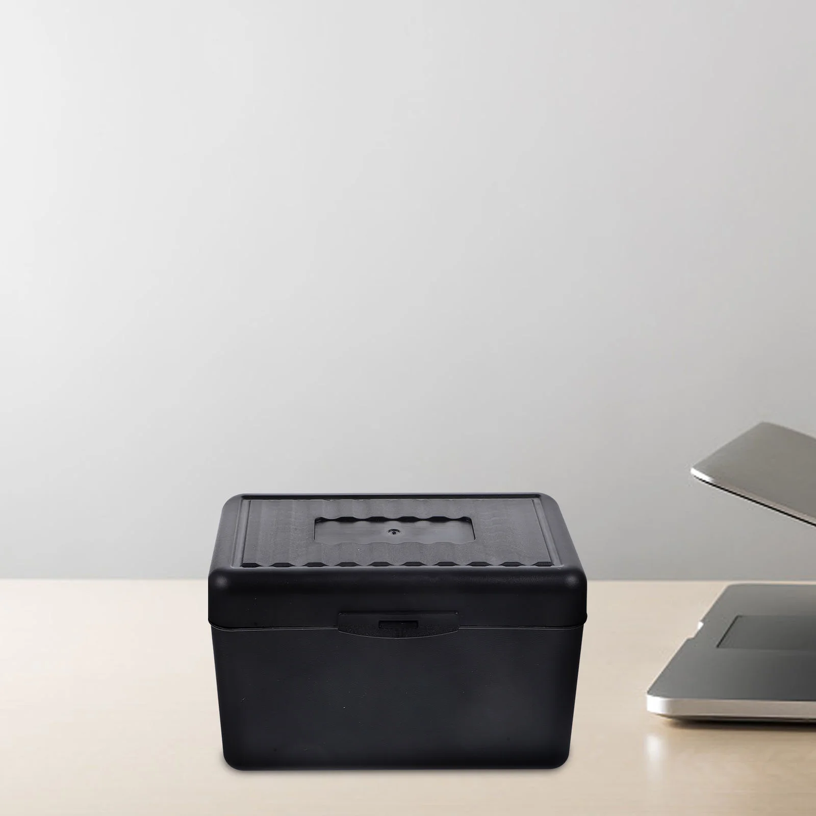 Note Index Card Holder Storage Box Horizontal Pad Office Notepad (black) Pads Paperclip Multifunctional Rack