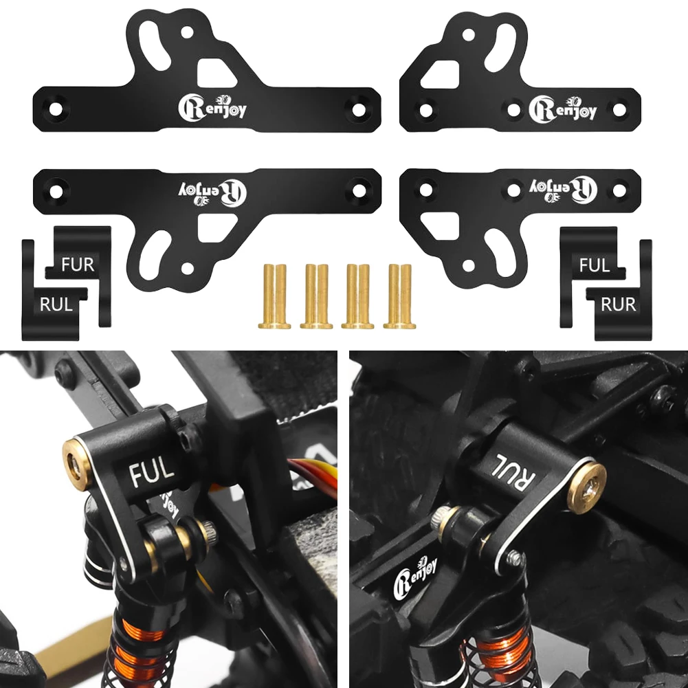 

CNC Aluminum Shock Flex Blades Holder Absorber Mount Damper Holder Absorber Mount for SCX24 1/24 RC Crawler Upgrade Part