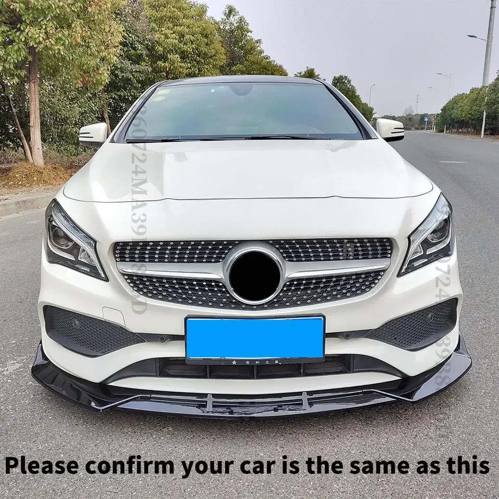 

Modified Styling Front Bumper Lip Chin Decoration Tuning Accessories For Mercedes CLA Benz C117 2016-2019 W117 180 220 260 200