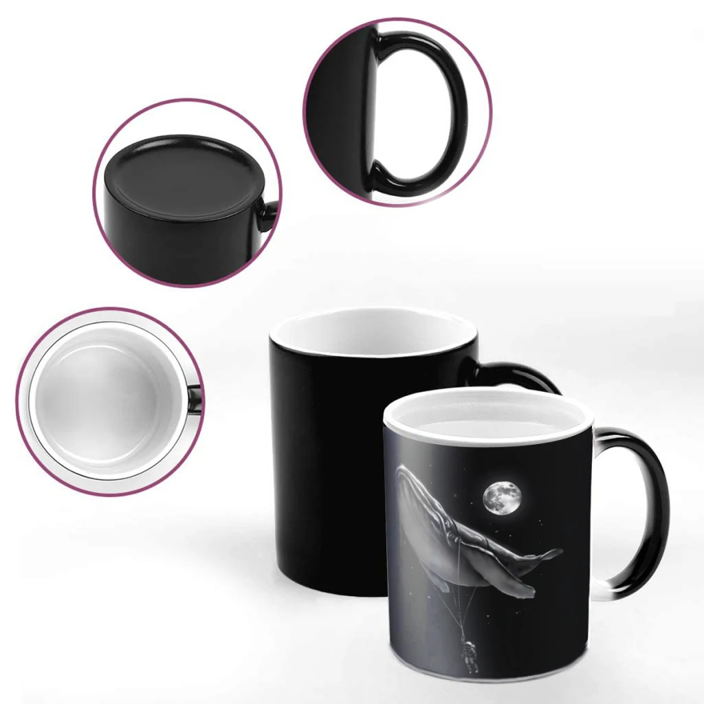 

Hitching A RideCoffee Mugs And Mug Creative Color Change Tea Cup Ceramic Milk Cups Novelty Gifts