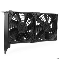 Universele Vga Cooler Dual 80Mm 90Mm 120Mm Ultra Stille Desktop Computer Chassis Pci Videokaart Dubbele Ventilator partner 9Cm