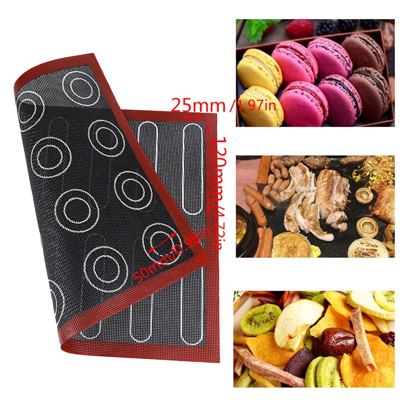 

Perforated Silicone Baking Mat Non-stick Heat Resistant 40x30 Elair Macaron Pastry Pad Carpet Kitchen Tool