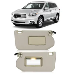 Sun Visor For Nissan Pathfinder, Infiniti QX60, and JX35, Left and Right r with Light Driver and Passenger Side – Perfect