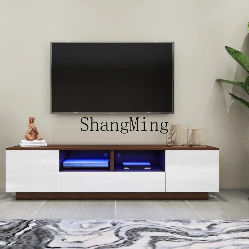 

ZYY modern simple TV cabinet light luxury living room small apartment household minimalist storage TV cabinet