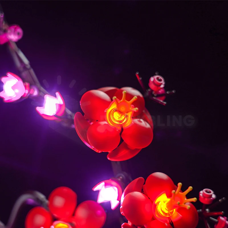Brick Bling LED Light 10369 Set Suitable for Plum Blossom Building Blocks Gift (Lighting Accessories Only)