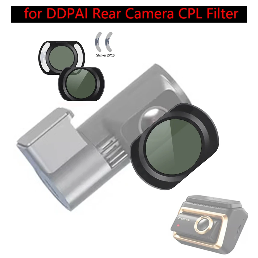 for DDPAI Rear Camera CPL Filter Lens Dust Protection Anti Glare for DDPAI Z90Master / Z90 PRO Rear Camera CPL Filter