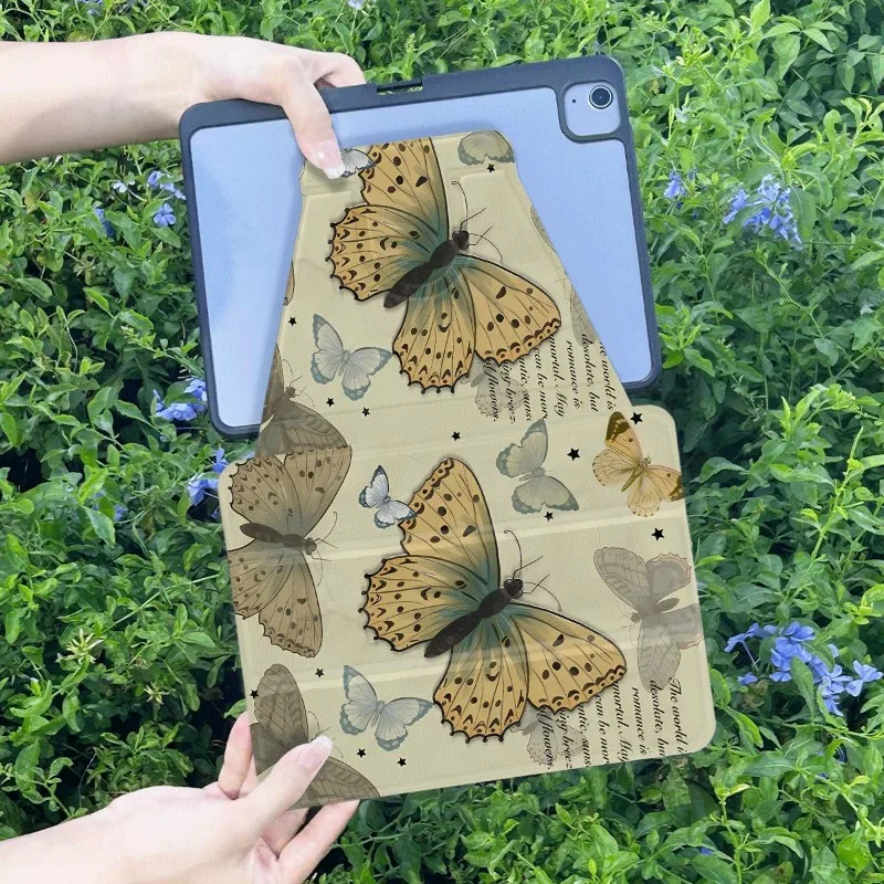 Butterfly Tablet Accessories for IPad 10.2 Case 7/8/9th Generation 10.9 10th Gen IPad Air 5 4 IPad Pro 11 2022 9.7 5th 6th Gen
