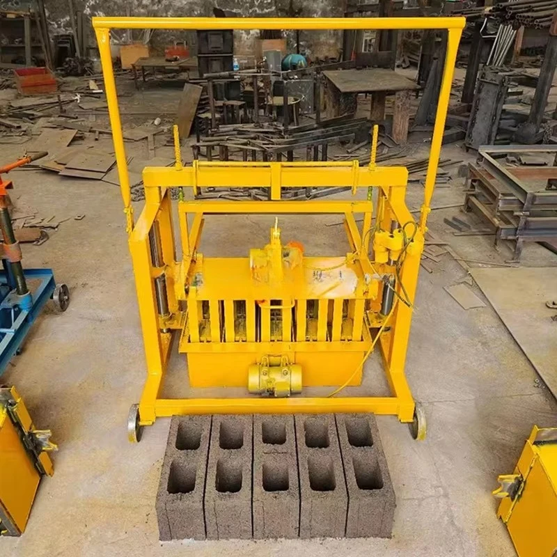 Small Mobile Brick Making Machine 2-45 Concrete Brick Making Machine Curbstone Briquetting Machine