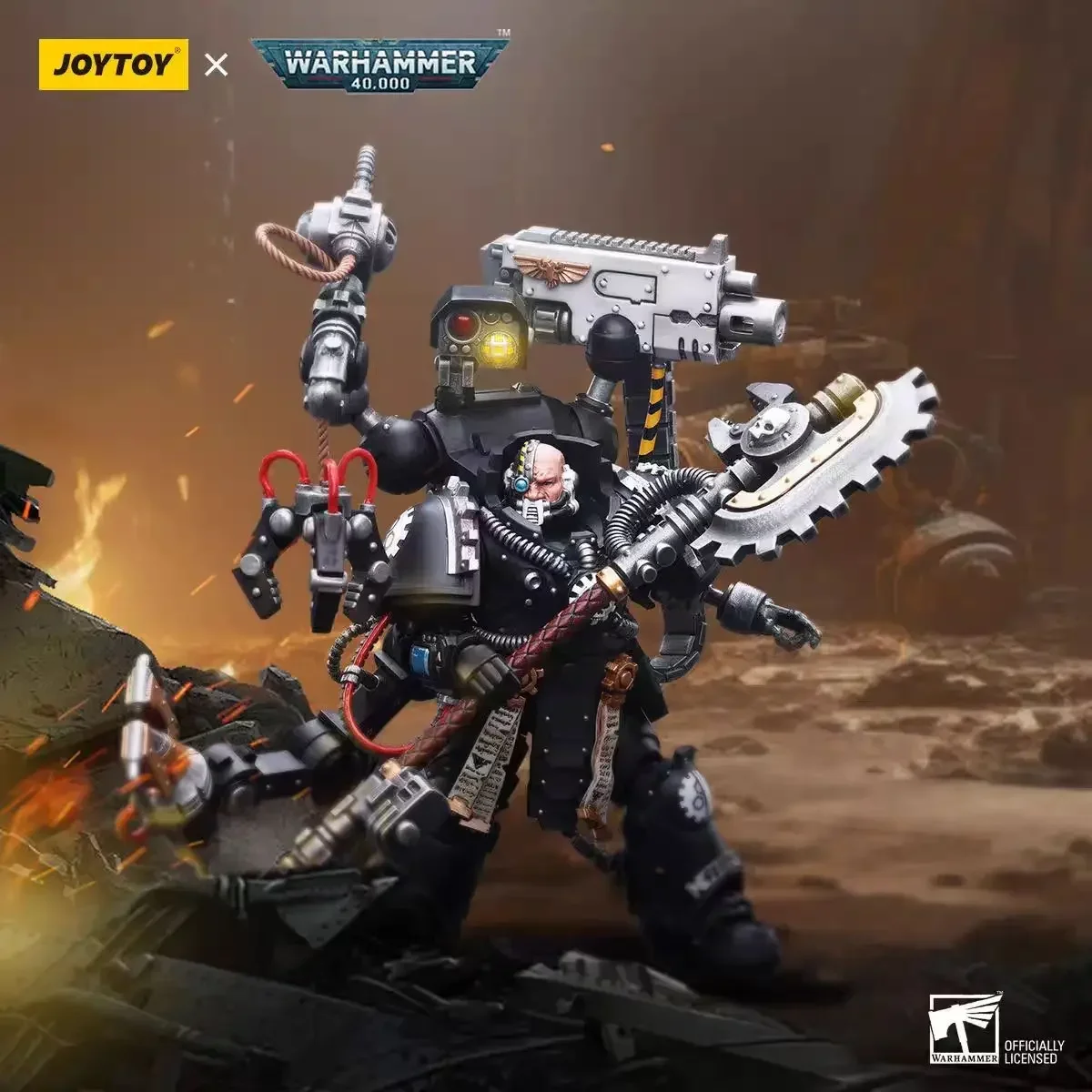 

JOYTOY Dark Source Warhammer 40K Steel Hand Steel Holy Father Phelos JT7530 Moving Soldier Model