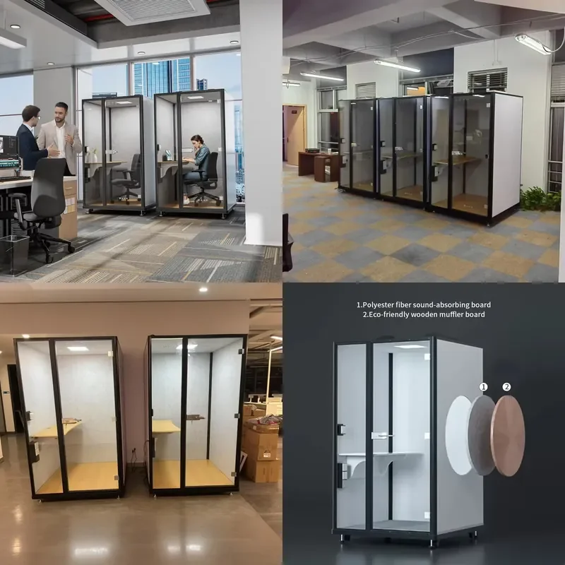 2026 Office Phone Booth Meeting Pods Privacy Calling Phone Booth Soundproof Audio Booth for Sale & Office Building