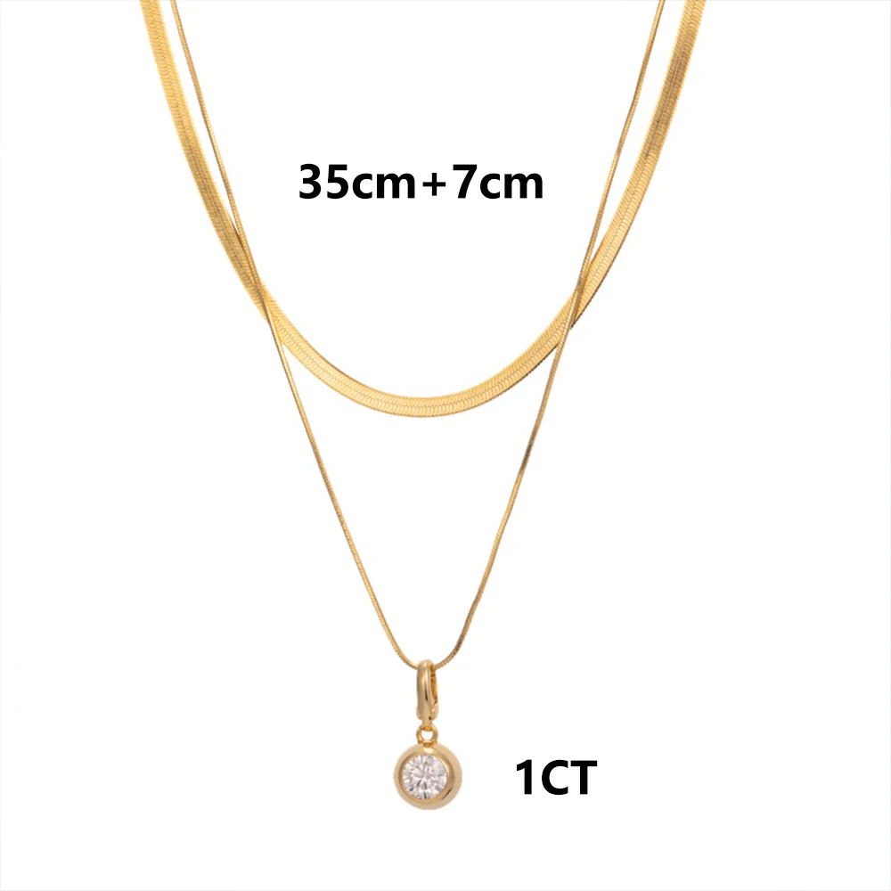 

Гипоаллергенное серебряное ожерелье S925, 1 карат VVS1, подвеска из муассанита для женщин, подарок на день рождения, годовщину или повседневная одежда