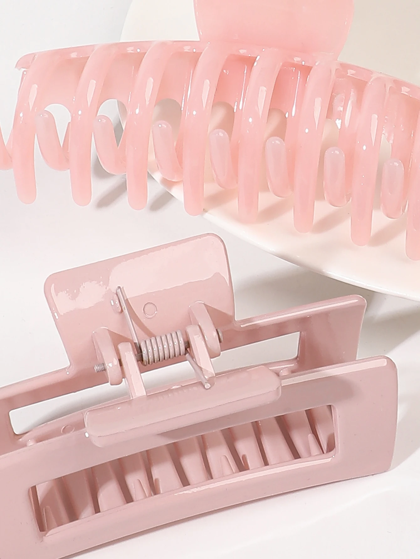 4/8 pezzi accessori per fermagli per capelli colori rosa con multi-stili, fermagli per fiori per capelli spessi, fermagli per capelli per donne antiscivolo