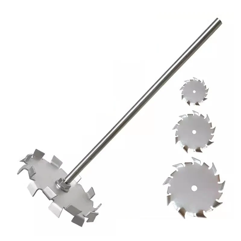 304 stainless steel mixing paddle laboratory dispersion plate paint mixer four-blade three-blade dispersion paddle stirring rod